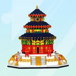 Новая маленькая частица детская отрезная игрушка Пекинская дужка неба дизайн строительный блок 66525