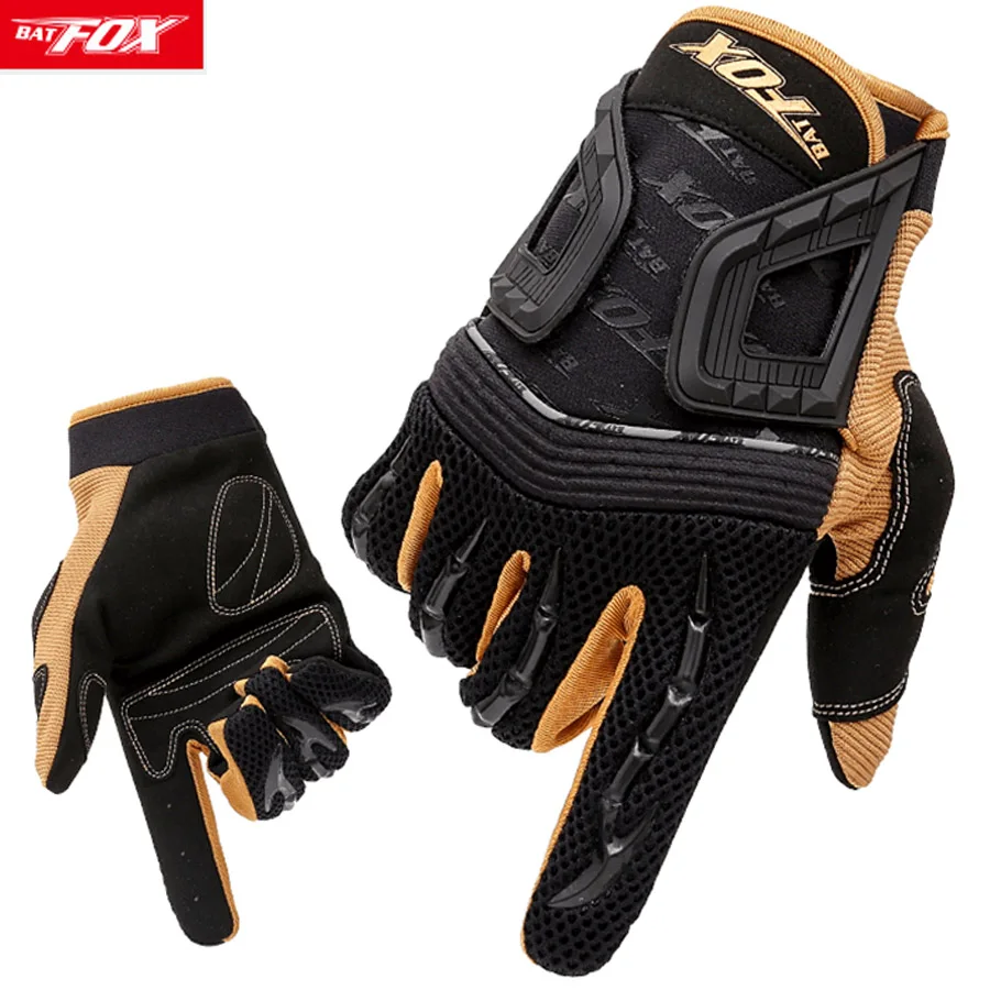 BATFOX Cycling Gloves Full Finger Anti Slip Motorcycle Gloves MTB Road Bike Bicycle Winter Gloves Bicycle Glove For Men Woman