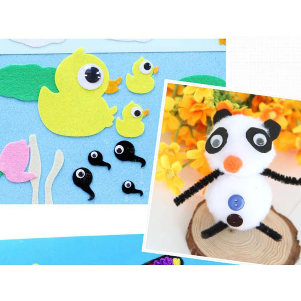 700 Pieces Wholesale Self-Adhesive Wiggle Eyes Holiday Decorations Scrapbooking Movable Eyes Decor Accessories