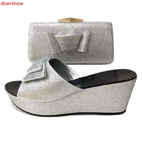 Doershow 2018 Африканский Новый shshoe и комплект с сумкой для вечерние Итальянская обувь