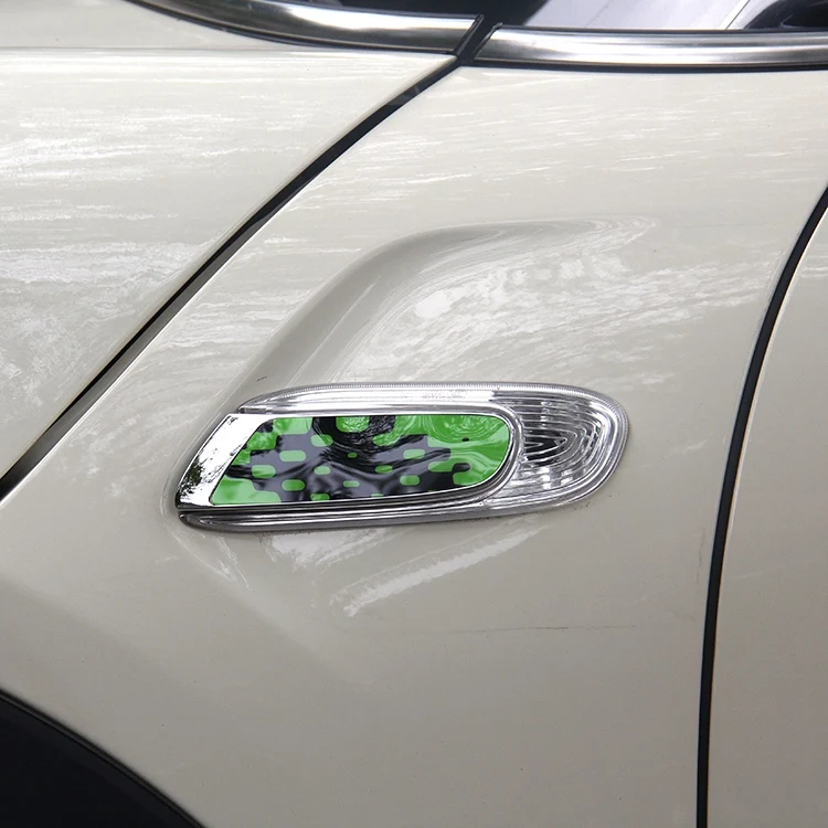 Mini Cooper Vivid Green Style Side Scuttle Chrome