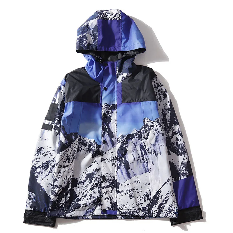 Best Version BogoxFace Women Men Mountain View Women Men Jacket Windbreaker Hiphop Streetwear Men Jacket Waterproof
