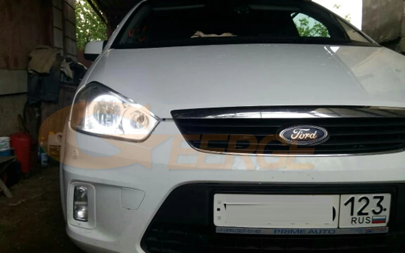 Для Ford C-Max MkI 2008 2009 2010 галогенная фара отличное Ультра яркое освещение smd комплект светодиодов «глаза ангела» DRL