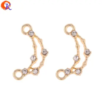 

Cordial Design 100Pcs 10*19MM Jewelry Accessories/Hand Made/Rhinestone Earrings Connectors/Earrings Making/DIY/Earring Findings