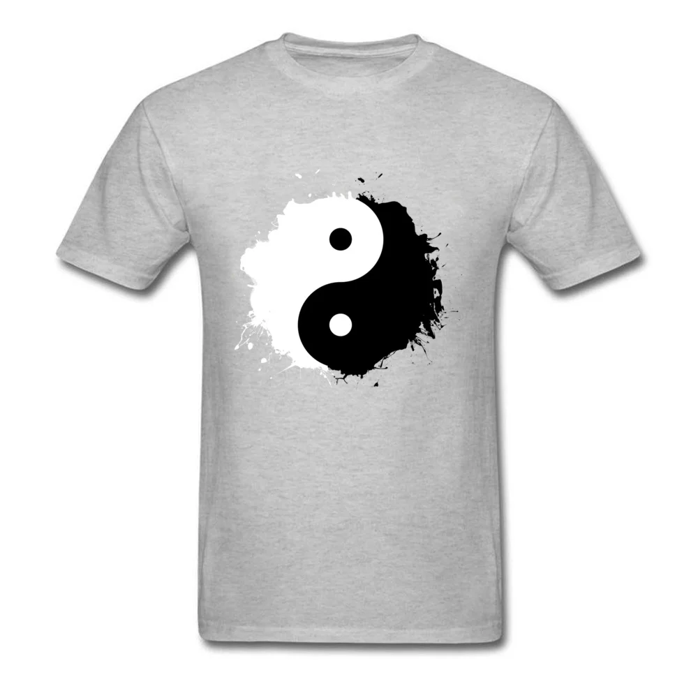 Fitted Duality Custom T-Shirt Crew Neck 100% Cotton Men's Tops Shirt Short Sleeve VALENTINE DAY Custom Tee-Shirt Duality grey