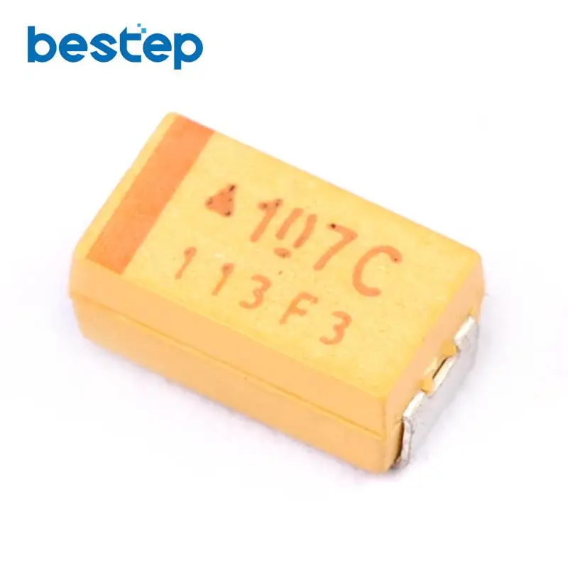 50PCS 16V 100UF C 107C SMD Tantalum Capacitor Size 6032