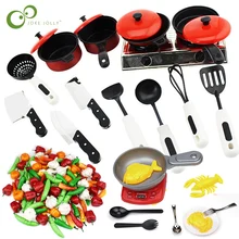Детская мини-кухня кухонная утварь котелок кастрюля дети ролевые игры повара игрушка имитация овощей кухонная посуда набор игрушек GYH