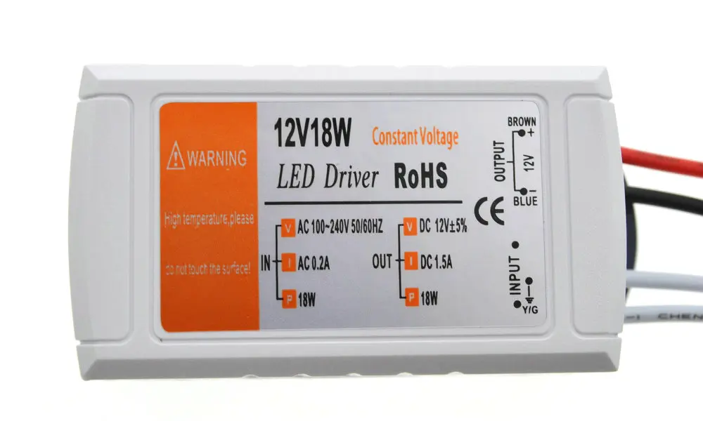 

12V 1.5A 18W Power Supply AC/DC adapter transformers switch for LED Strip RGB ceiling Light bulb Driver Power Supply 90V-220V