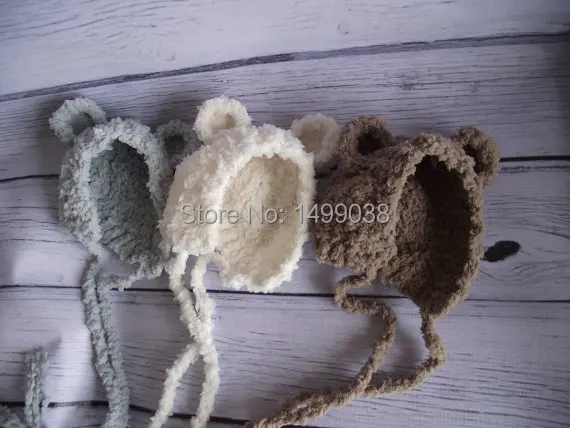 

promotion Newborn photo prop handmade soft knit newborn hat 0-3 month size. Bigger size make to order.