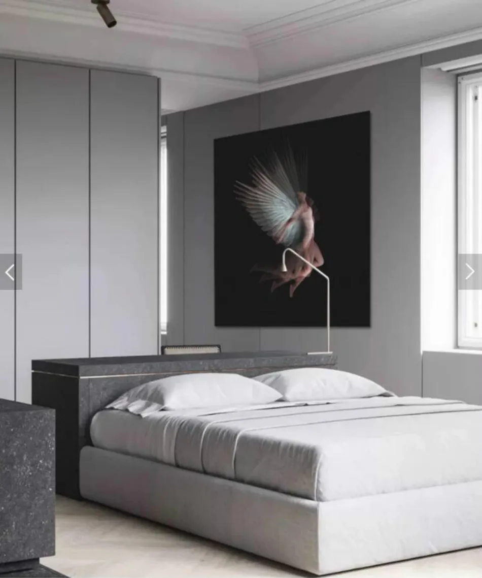 Домашняя 3D настенная бумага для стен 3d декоративная виниловая настенная бумага современный фон настенная бумага s черный и белый Ангел