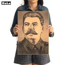 Портрет Сталина ретро фильм Винтаж Плакат Ретро Живопись Высокое качество бумага печать гостиная кафе Паб декор 42x30 см MXC033