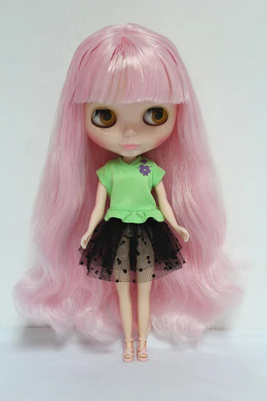 Кукла Blygirl Blyth персиковая пудра челки № 1/6 обычное тело 7 суставов тела куклы