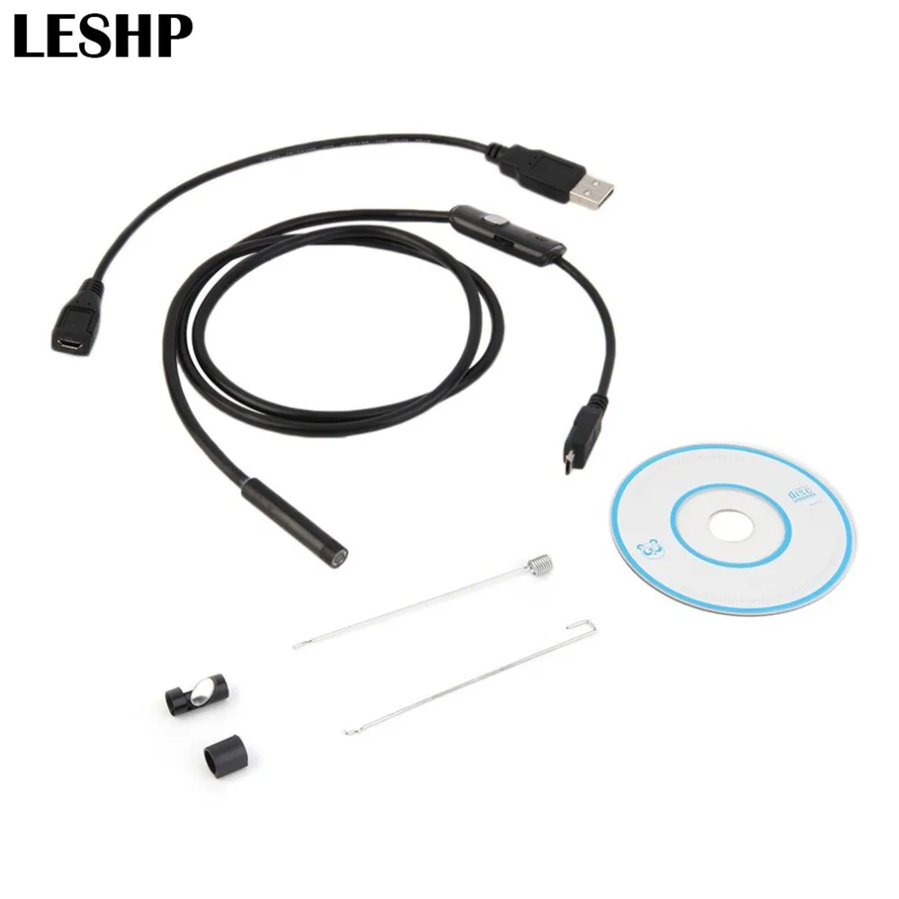 Goede 7mm Lens 1 1. 5 2 3.5 5 M Endoscoop Camera Waterdichte Mini USB Inspectie Borescope Camera Voor Android 640*480 Telefoons 1280*720 PC