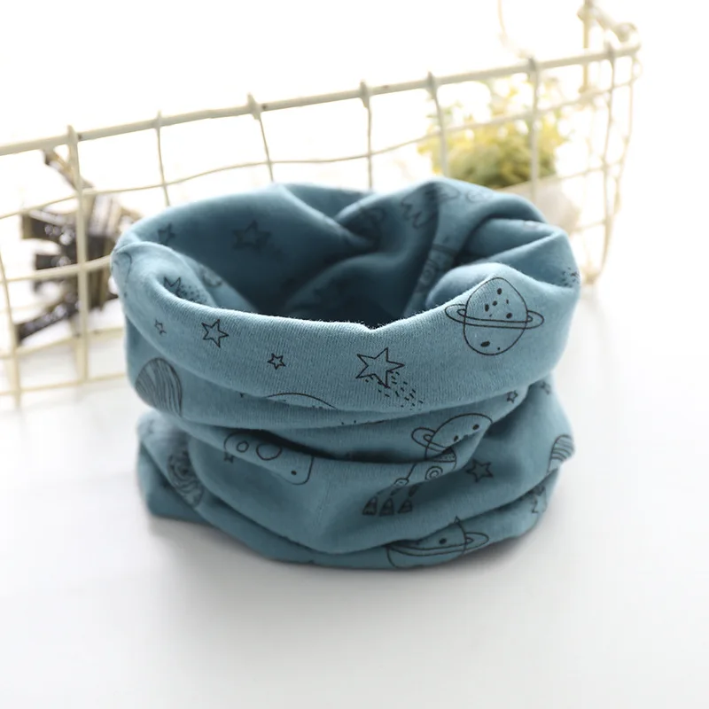 New Warm Cotton Baby Scarf Winter Autumn Baby Bibs Cute Cartoon Newborn Baby Boy Girl Scarf Collar Neck Scarf for Kids Children