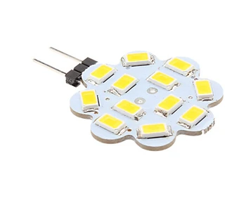 

10 Pack.G4 3W 12x5630 SMD 240-270LM 3000-3500K Warm White Light Lotus Shaped LED Spot Bulb (12V) New