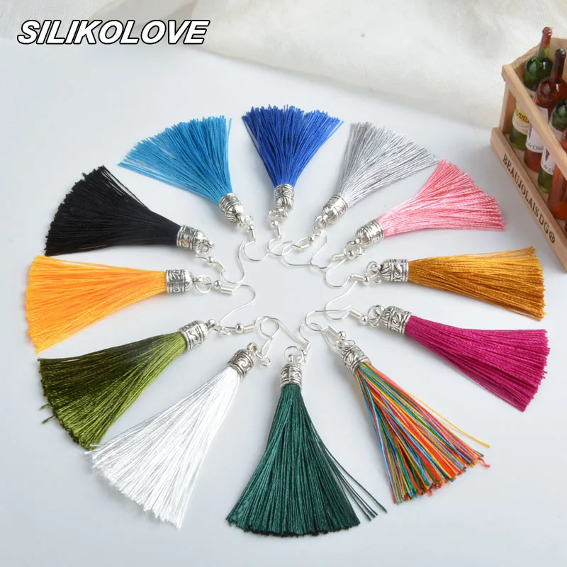 

Fashion Multicolor Ethnic Bohemia Hanging Dangle Drop Earrings For Women Geometric Hyperbole Zinc Alloy Boho Long Tassel Earring