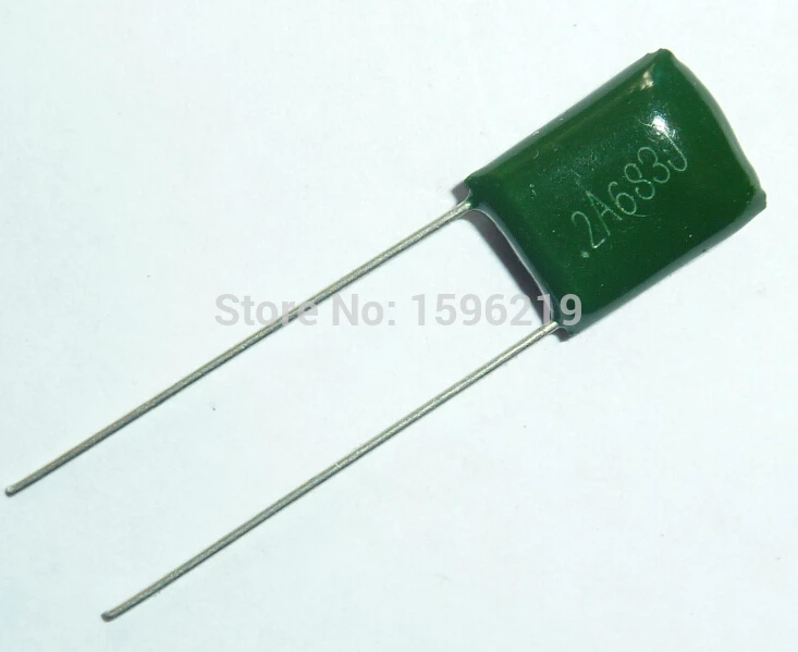 10pcs Mylar Film Capacitor 100V 2A683J 0.068uF 68nF 2A683 5% Polyester capacitor | Электронные компоненты и