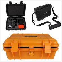 HOLACA portable safety hard gopro case Shockproof sports action camera sj4000 box Protective xiaoyi bag WATERPROOF with foam set