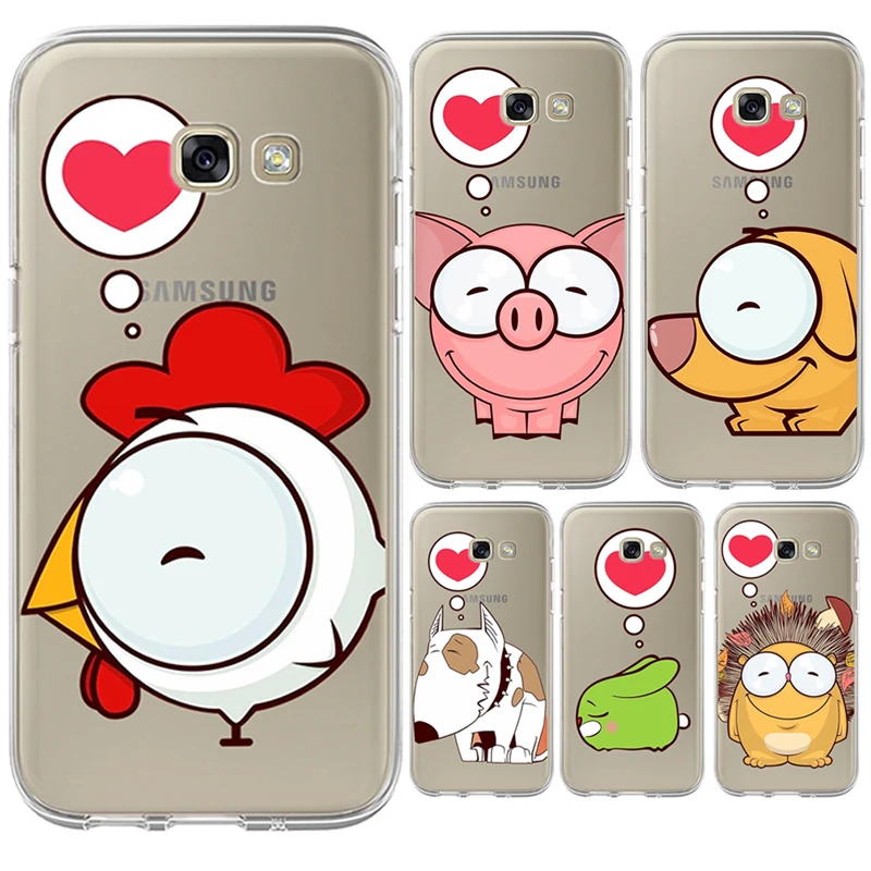 For Samsung Galaxy S6 S7 S8 S9 Edge Plus A3 A5 A7 A8 J3 J5 J7 J2 G530 Note 8 2016 2017 2018 prime EU Phone case Cartoon animal |