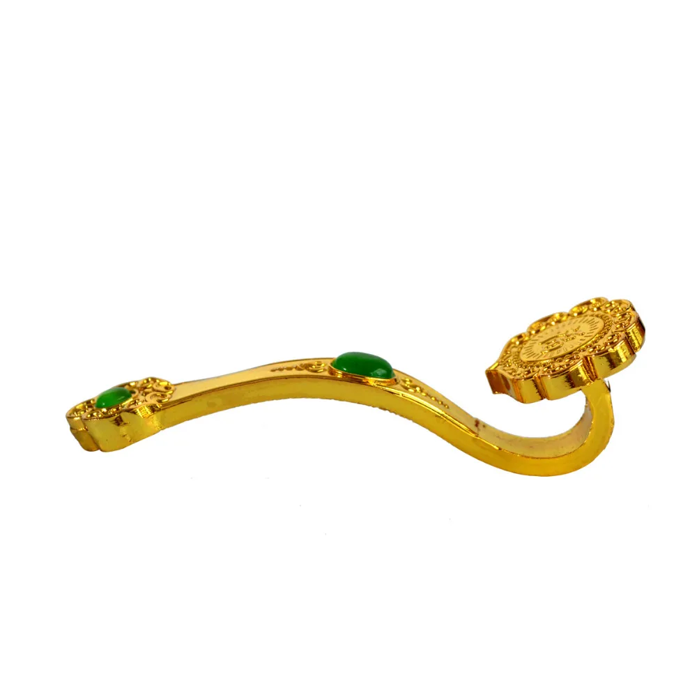 10/" Big Feng Shui Metal Golden Ru Yi Scepter with Dragon Phoenix Image
