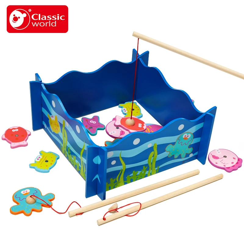 Classic world Child wooden Cute Marine Animals Pattern Education