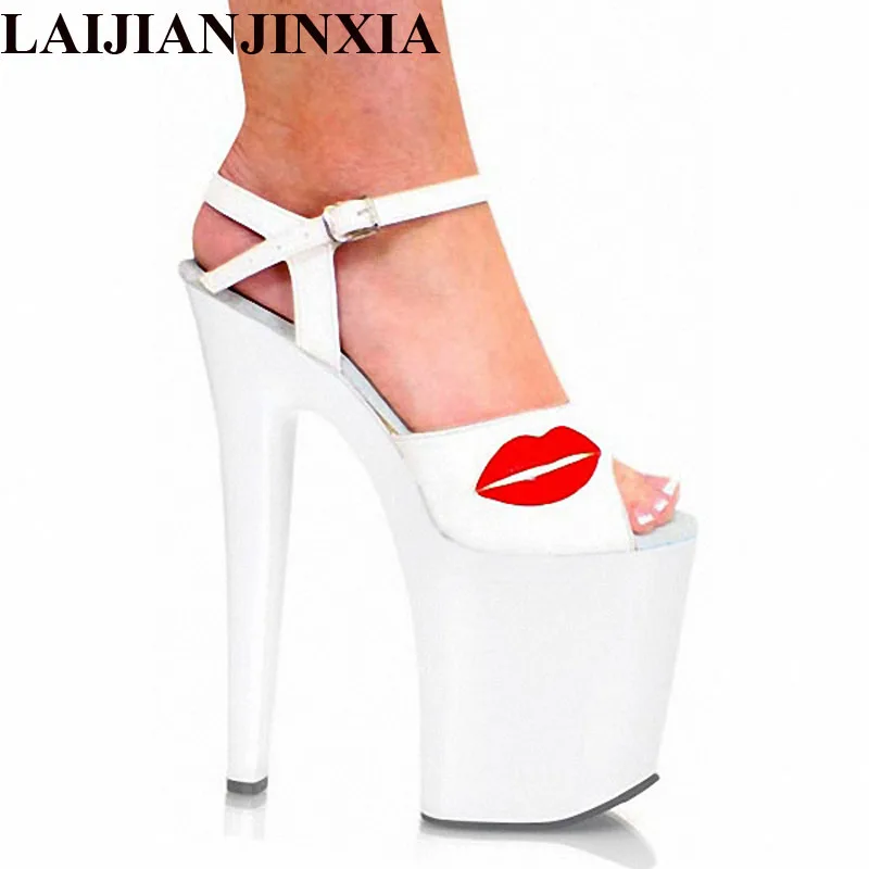LAIJIANJINXIA/Новые летние модные однотонные туфли с открытым носком босоножки на