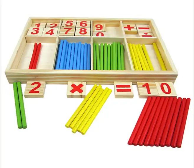 1PC Intelligence Great Toys Montessori Math Wooden Material Color Calculation Early Education Enlightenment Toy Panda