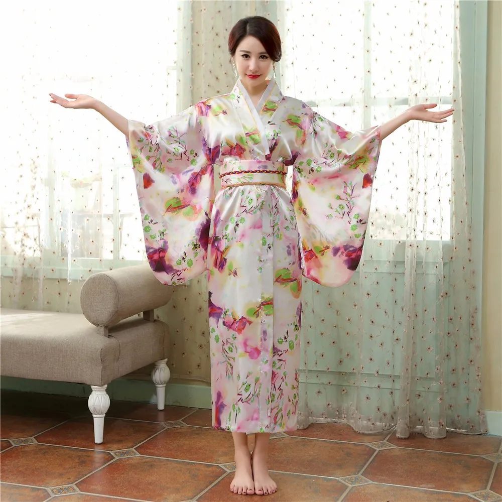Buy Traditional Japanese Women Yukata Dress Gown High