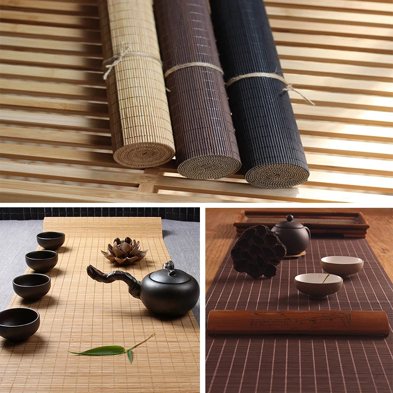 Yazi дешевые Японские Бамбуковые подстилки для стола чайные коврики коврик Потолочный декор разделитель занавес для дома Кафе Ресторан украшения