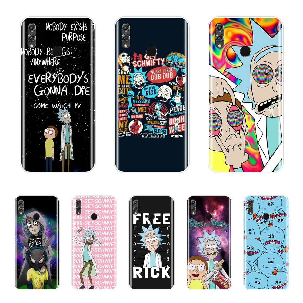 

Rick And Morty Cartoon Back Cover For Huawei Honor 8X MAX 7S 7X 7A 7C Pro Soft Silicone Case For Honor 7 8 9 10 Lite Phone Case