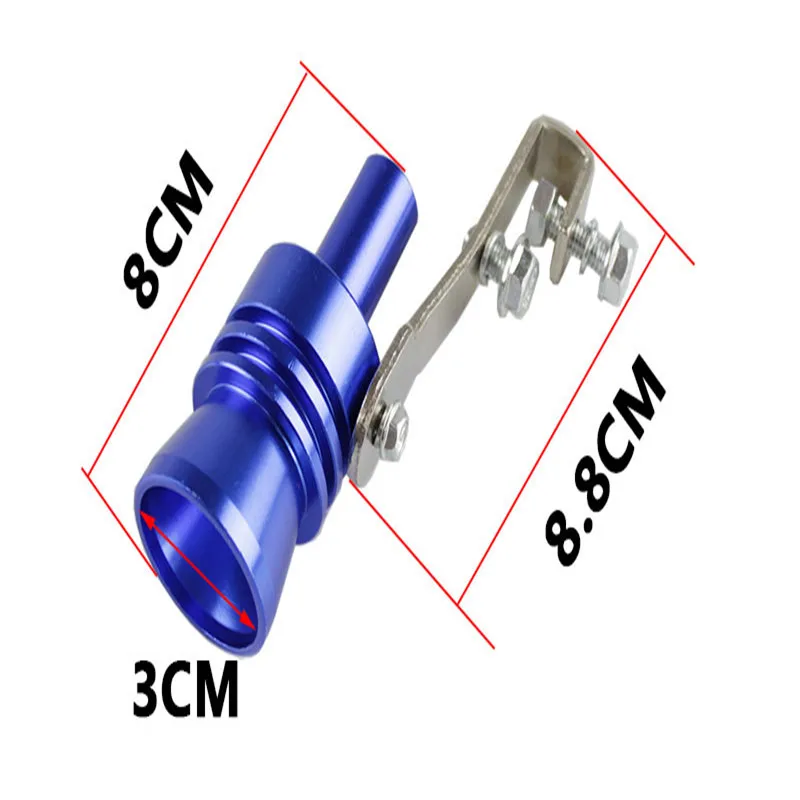 Универсальный автомобильный выпускной наконечник турбо звук глушитель труба свисток светильник вес Материал Размер XL RS-TUR006-XL