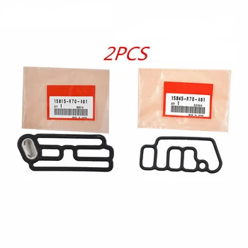 

For Honda 15815R70A01 15845R70A01 Solenoid VTEC Gaskets Set Black 2pcs Set Sale Stock Latest Durable
