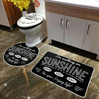

Luxurious Toilet Seat Cover Lid Pad Set Thicken Soft Mat Carpet Cushion Cover Universal Floor Rug Seat Case Bathroom Accessories