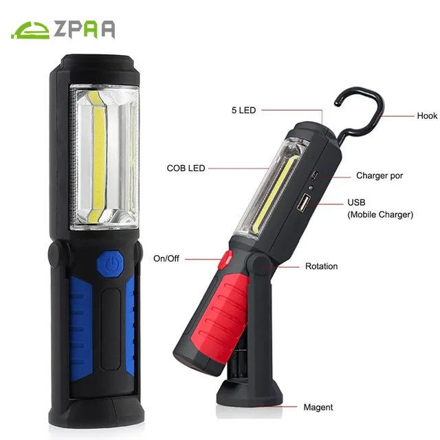 180 Degree Flashlight Rechargeable Gym Posing Lamp USB