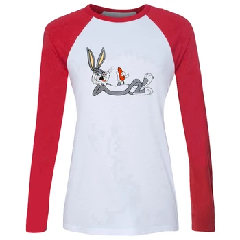 

Cute Bugs Bunny Raglan Long Sleeve Funny T Shirt Women Pokemon Meowth Girl's T-shirt Bap B.a.p Concert Matrix Tshirt Ladies Tops