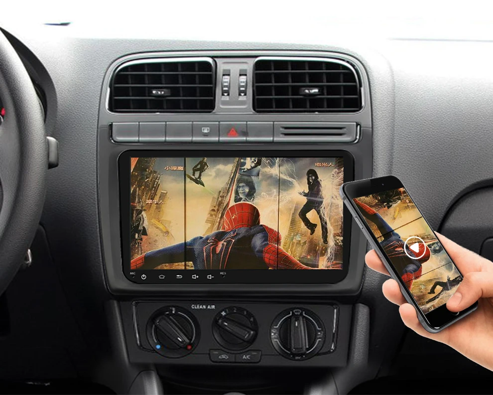 New 9 inch Car Multimedia Player Android 8 GPS Auto radio 2 Din USB For Volkswagen/VW/ Passat/POLO/GOLF/Skoda/Seat/Leon Radio