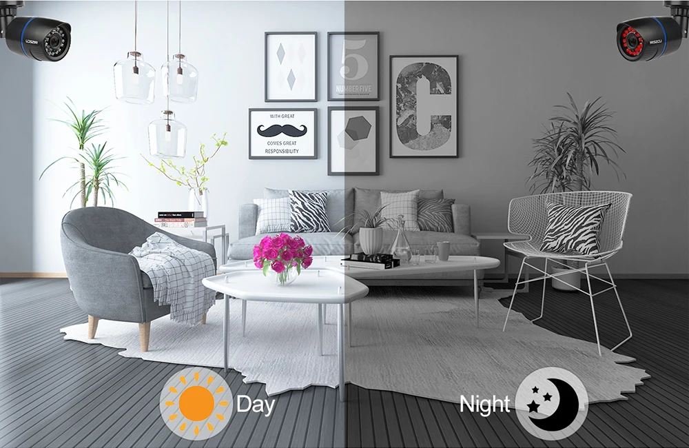 Ceny Kamera analogowa MISECU AHD 2MP High Definition inwigilacja podczerwieni 1080P CCTV Security typu bullet zewnętrzna kamera wodoodporna