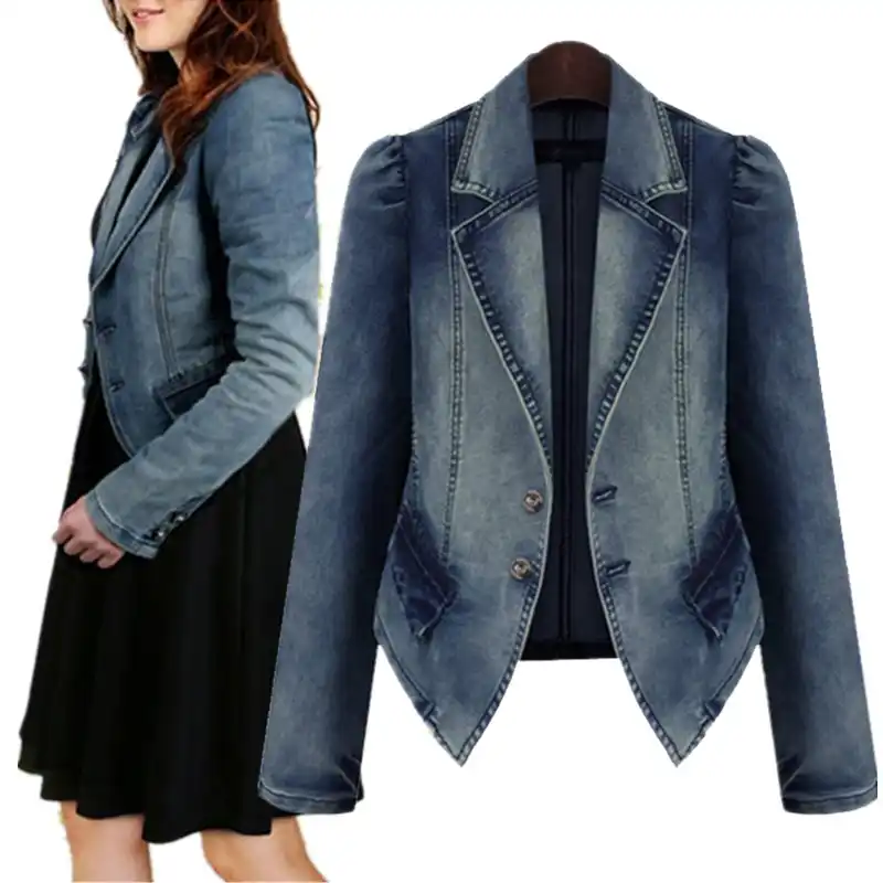 plus size jean jacket