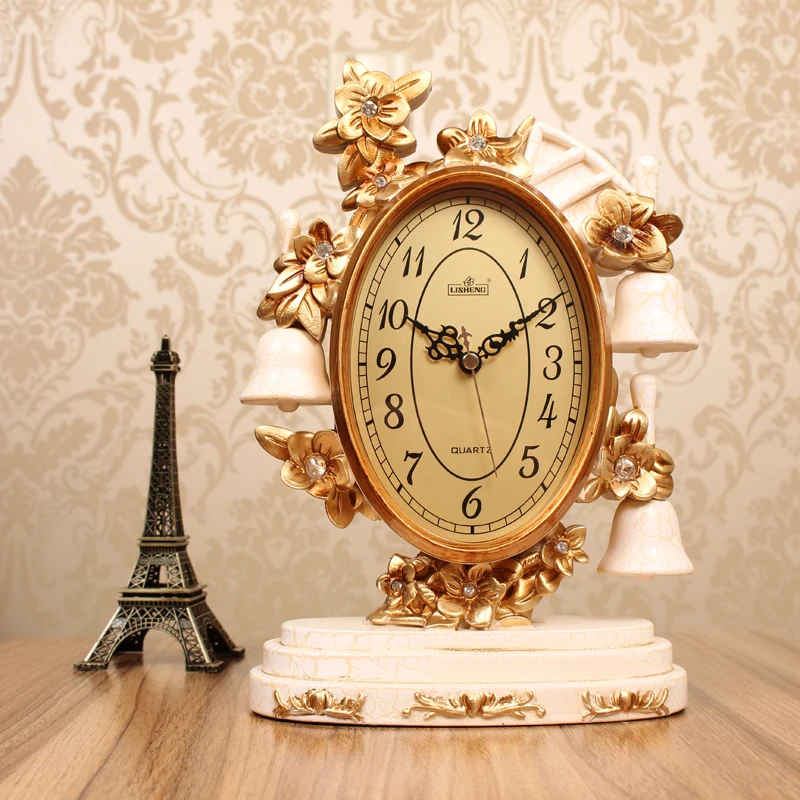 

Meijswxj Saat Desktop Table Clock Mute Living Room Retro Bedside Clocks Despertador Digital Bracket Clock Masa Saati Home Decor