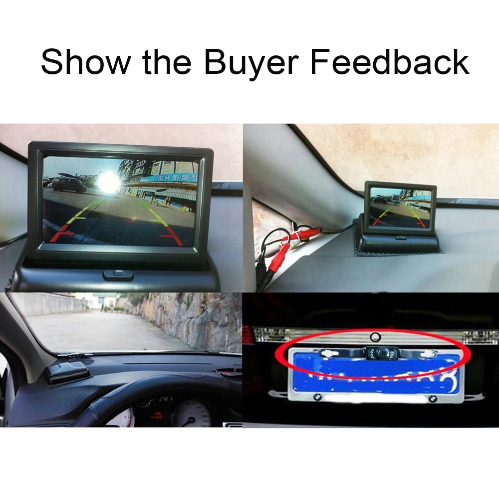 Hikity автомобильный монитор 4," дисплей для камеры заднего вида ...