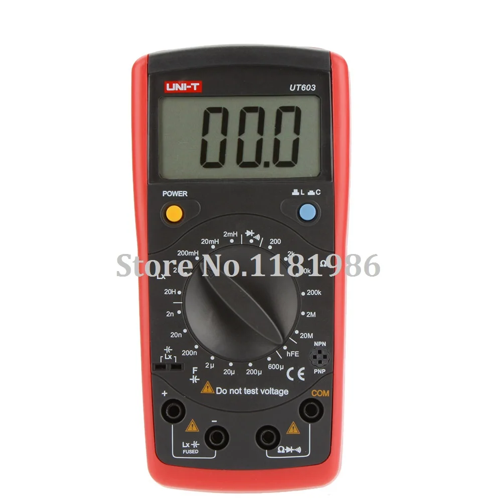 

UNI-T UT603 Digital Modern Inductance Capacitance Meters Testers LCR Meter LCD Capacitors Ohmmeter w/hFE Test