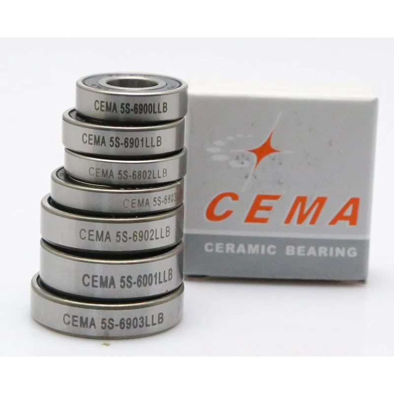 Cema Hybrid Ceramic Bicycle Bearings Cycling Bracket Bottom Hub Bearing 6001/6801/6802/6803/6900/6901/6902/6903 Cema Hybrid Ceramic Bicycle Bearings Cycling Bracket Bottom Hub Bearing 6001/6801/6802/6803/6900/6901/6902/6903