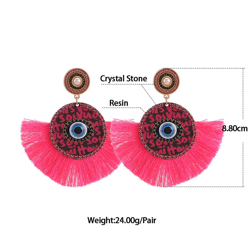 Earrings For Women Boho Pendientes Lt Brown Size