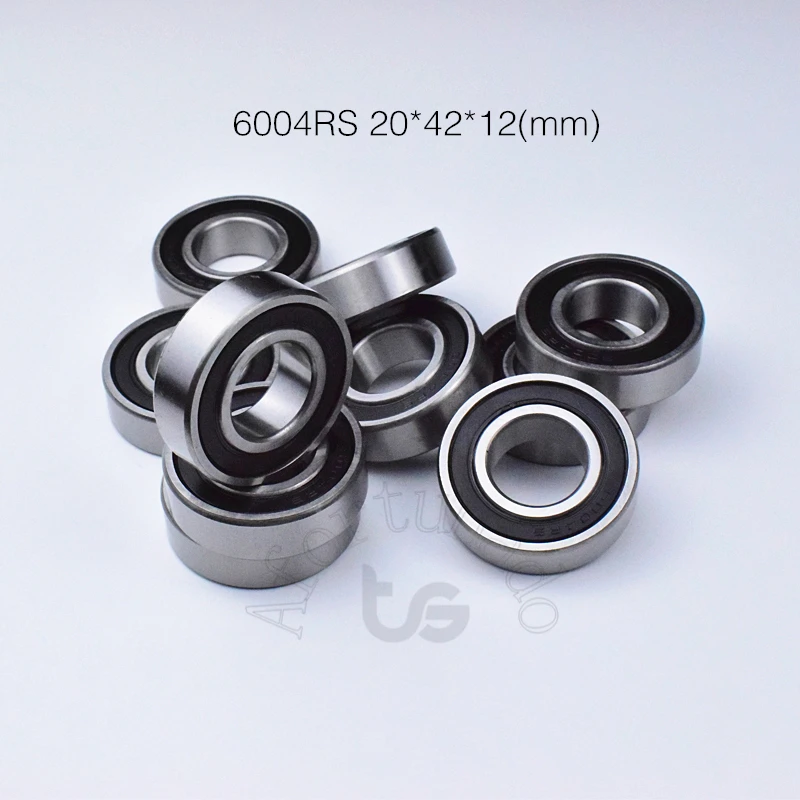 

6004RS 20*42*12mm 1Piece free shipping bearing rubber sealing bearings chrome steel deep groove bearing 6004 6004RS bearings