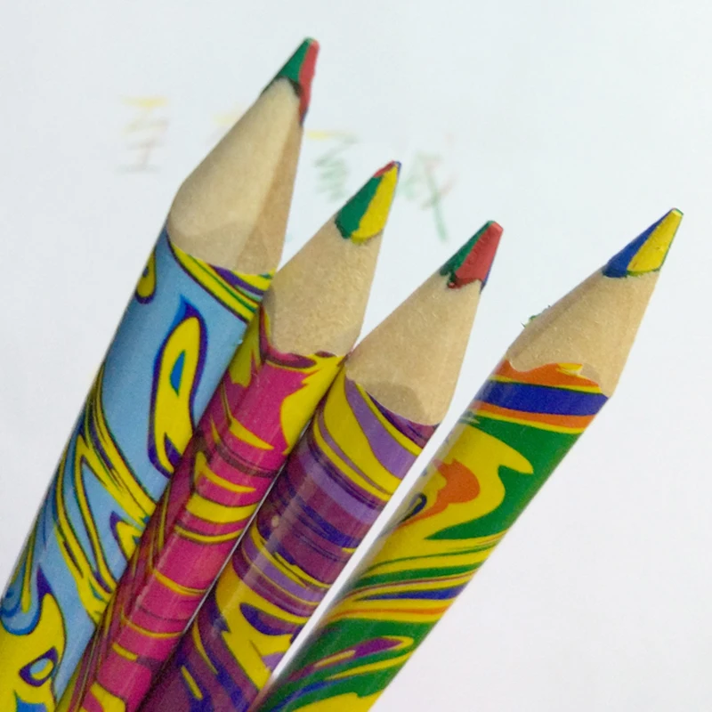 20 Pieces Colored Pencils 4 in 1 Colors Wood Drawing ...