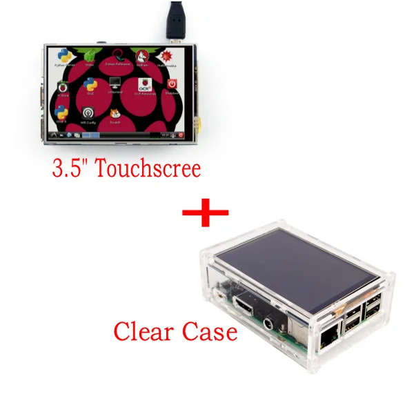 

New Original 3.5" LCD TFT Touch Screen Display for Raspberry Pi 3 Model B Board + Acrylic Case + Stylus
