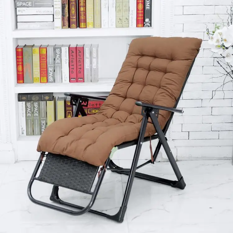 Складное плетеное мягкое кресло-кровать Кресло для сна Lounge Recliner, портативный ОФИС ПАТИО Пляж Бассейн сторона Спорт Кемпинг, регулируемый 6 передач - Цвет: Color  4