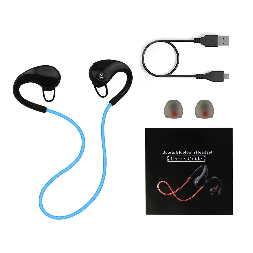 Wireless Bluetooth 4 1 Earphone Waterproof Sports Stereo Earphones Ear Hook Style Volume Control Call Music Headset For Sporter