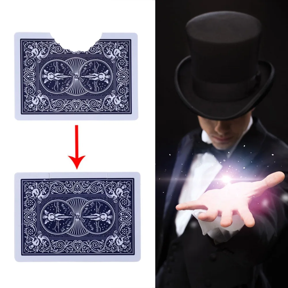 

Funny Bite Off Broken Card Restore Magic Tricks Illusions Card Close-up Magic