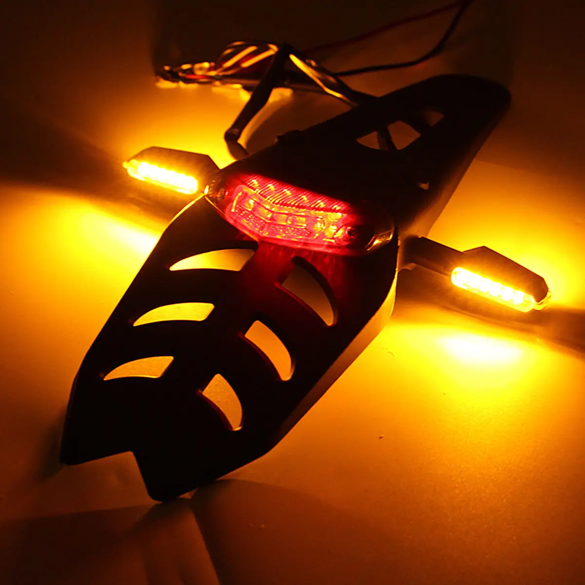 

Motorcycle Rear Fender Led Brake Stop Tail Light Universal Fit Enduro Dirt Bike